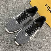 Okify Fendi Little Monster Grey Gray Trainers For Men EU38-46 - 4