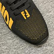 Okify Fendi Little Monster Black And Yellow Trainers For Men EU38-46 - 4