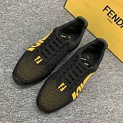 Okify Fendi Little Monster Black And Yellow Trainers For Men EU38-46 - 3