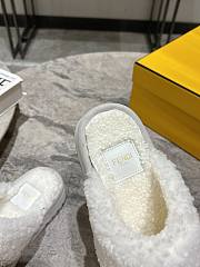 Okify Fendi White Fur Slippers EU35-41 19968 - 5