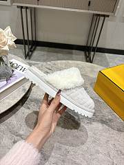 Okify Fendi White Fur Slippers EU35-41 19968 - 3