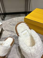 Okify Fendi Brown Fur Slippers EU35-41 - 4