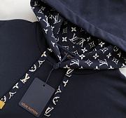 Okify Louis Vuitton Navy Blue Hoodie XS-L - 3