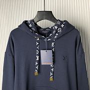 Okify Louis Vuitton Navy Blue Hoodie XS-L - 4