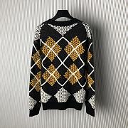 Okify Louis Vuitton Yellow Diamond Pattern Pullover S-XL  - 3