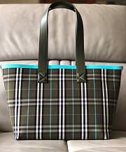 Okify Burberry London Check Tote Bag In Blue 51.3x18.5x29cm - 1