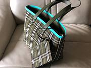 Okify Burberry London Check Tote Bag In Blue 51.3x18.5x29cm - 4