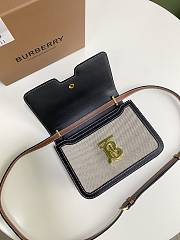 Okify Burberry Two Tone Canvas And Leather TB Bag 21x16x6cm 19982 - 2