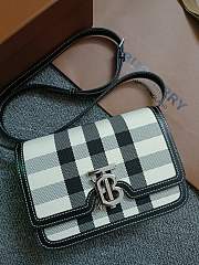 Okify Burberry Two Tone Canvas And Leather TB Bag 21x16x6cm 19985 - 1