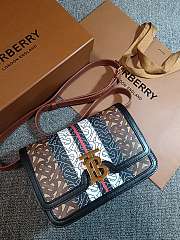 Okify Burberry Two Tone Canvas And Leather TB Bag 21x16x6cm 19986 - 1