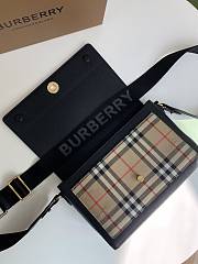 Okify Burberry Horseferry Print Canvas Note Bag In Black 25 x 8.5 x 18cm 19990 - 2