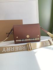 Okify Burberry Horseferry Print Canvas Note Bag In Brown 25 x 8.5 x 18cm 19991 - 1