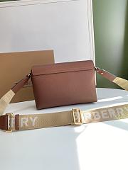 Okify Burberry Horseferry Print Canvas Note Bag In Brown 25 x 8.5 x 18cm 19991 - 4