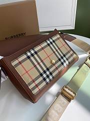 Okify Burberry Horseferry Print Canvas Note Bag In Brown 25 x 8.5 x 18cm 19991 - 2