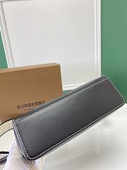 Okify Burberry Topstitched Leather Note Crossbody Bag In Black 25 x 8.5 x 18cm - 2