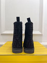 Okify Fendi Apres Chic Black FF chamois low boots EU35-41 - 2