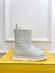 Okify Fendi Apres Chic Light Grey Gray Snow Boots EU35-41 - 1