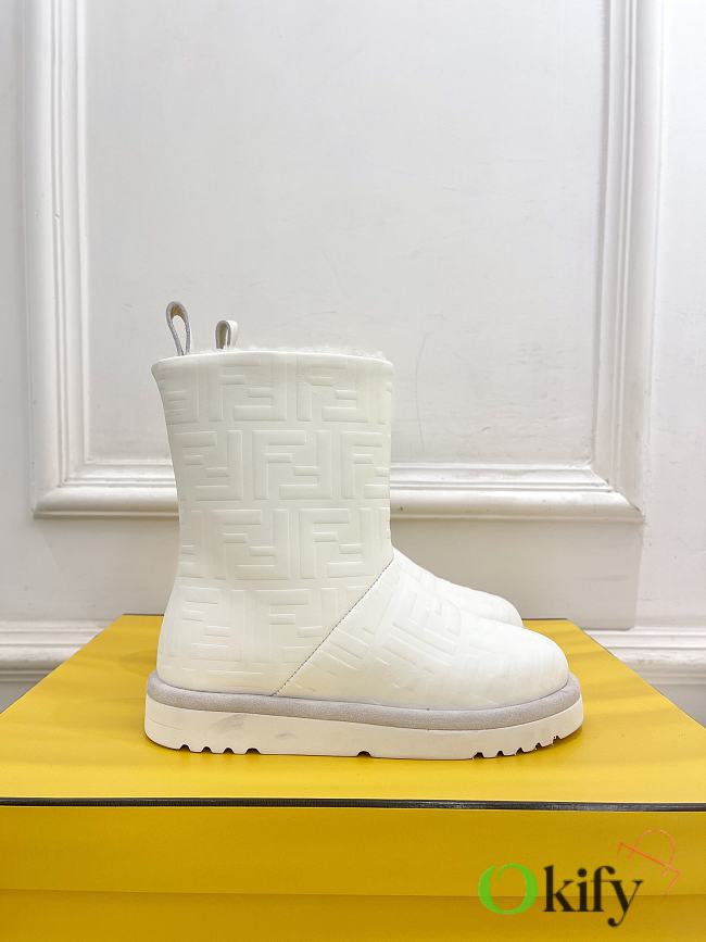 Okify Fendi Apres Chic White Snow Boots EU35-41 - 1