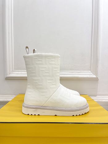 Okify Fendi Apres Chic White Snow Boots EU35-41