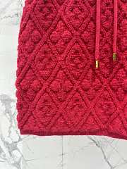 Okify Louis Vuitton Red Wool Short Skirt SML  - 3