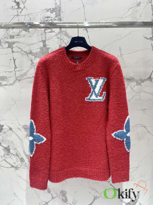 Okify Louis Vuitton Ski Sweater In Red SML - 1