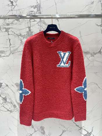 Okify Louis Vuitton Ski Sweater In Red SML