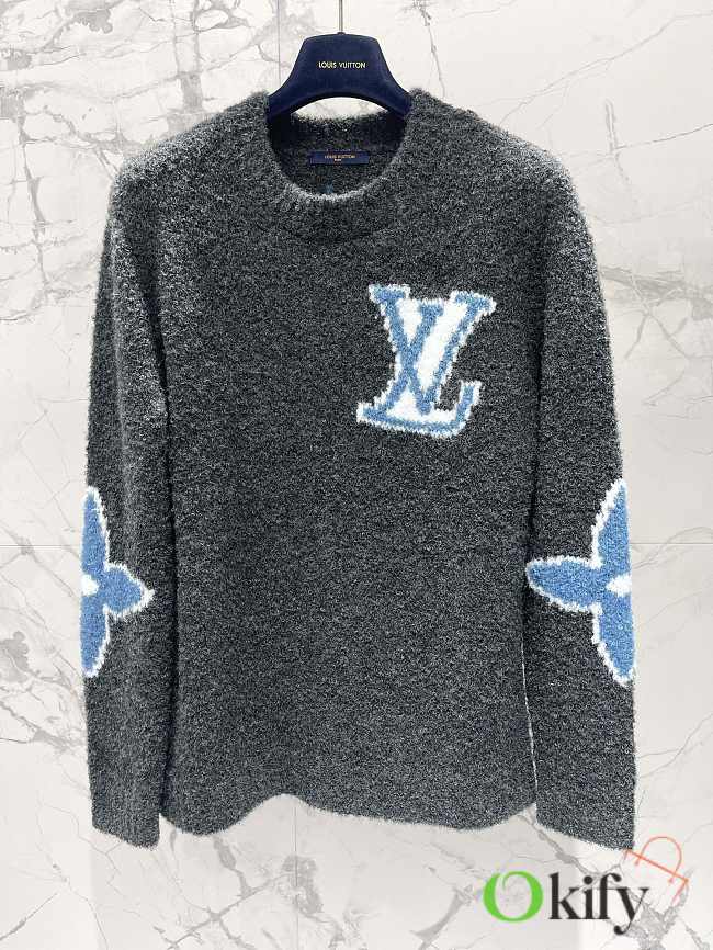 Okify Louis Vuitton Ski Sweater In Grey Gray SML - 1