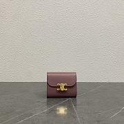 Okify Celine Trimophe Card Holder In Dark Pink 10.5x7x1cm - 1