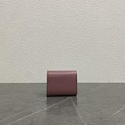 Okify Celine Trimophe Card Holder In Dark Pink 10.5x7x1cm - 2