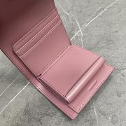 Okify Celine Trimophe Card Holder In Dark Pink 10.5x7x1cm - 4