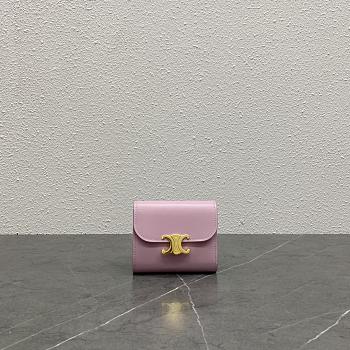 Okify Celine Trimophe Card Holder In Pink 10.5x7x1cm