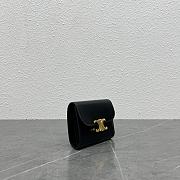 Okify Celine Trimophe Card Holder In Black With Gold Hardware 10.5x7x1cm - 5