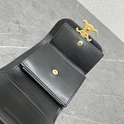 Okify Celine Trimophe Card Holder In Black With Gold Hardware 10.5x7x1cm - 2