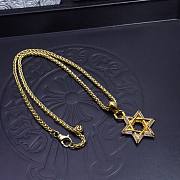 Okify Chrome Hearts Gold Necklace 20028 - 3