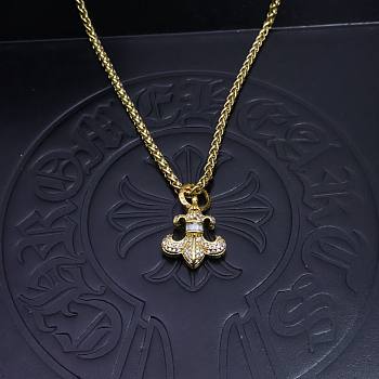 Okify Chrome Hearts Gold Necklace 20029