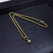 Okify Chrome Hearts Gold Necklace 20033 - 4