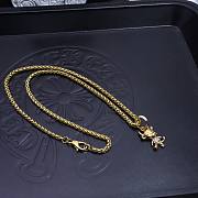 Okify Chrome Hearts Gold Necklace 20034 - 3