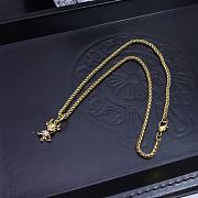 Okify Chrome Hearts Gold Necklace 20034 - 4