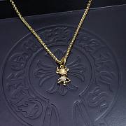 Okify Chrome Hearts Gold Necklace 20034 - 1