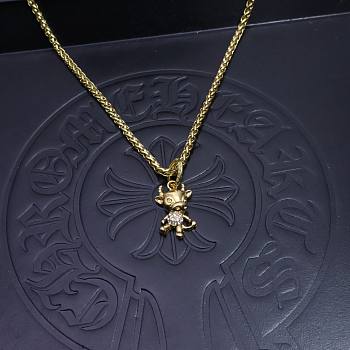 Okify Chrome Hearts Gold Necklace 20034