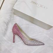 Okify Jimmy Choo White Pink High Heels EU34-43 - 1