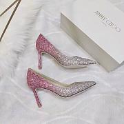 Okify Jimmy Choo White Pink High Heels EU34-43 - 4