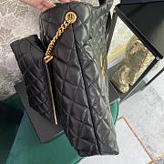 Okify YSL Icare Maxi Shopping Bag in Quilted Black Lambskin 27x13x8cm - 2