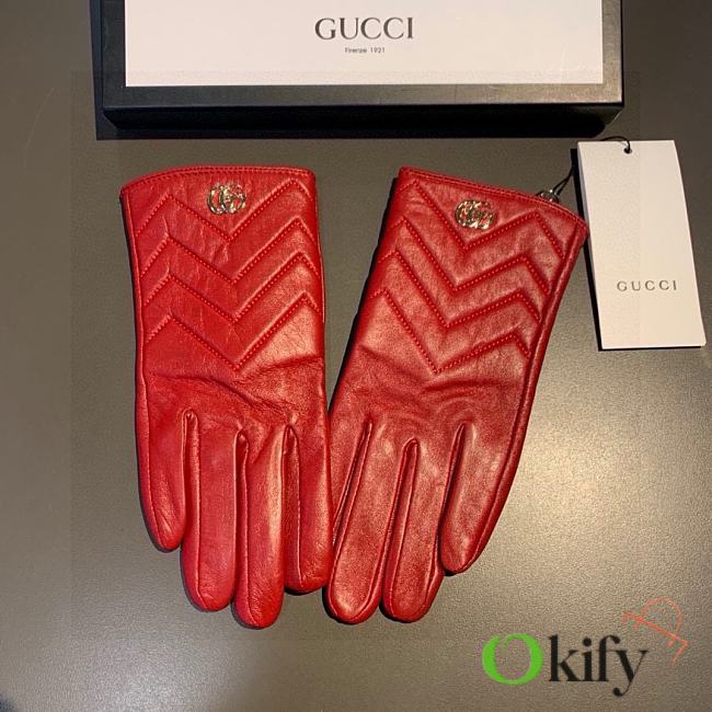 Okify Gucci Red Gloves 20043 - 1