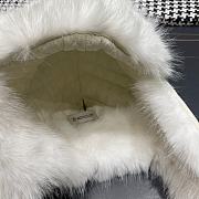 Okify Moncler White Fur Trapper Hat  - 2