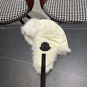 Okify Moncler White Fur Trapper Hat  - 4