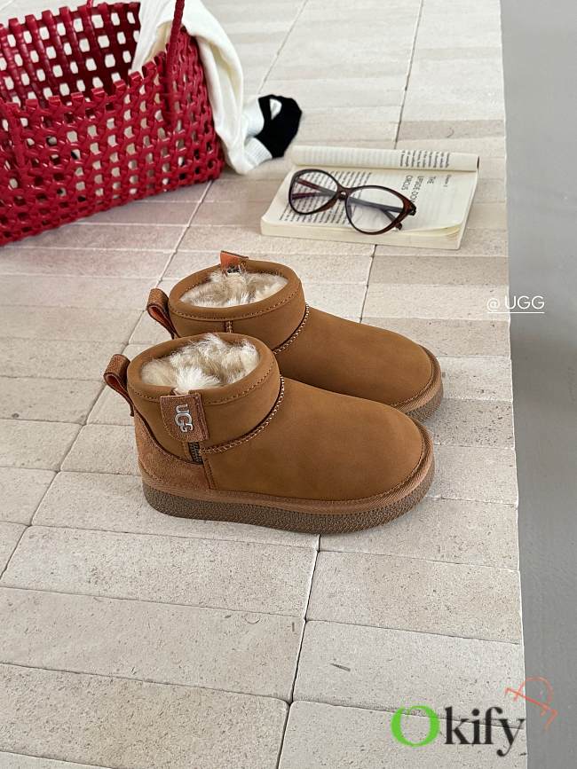 Okify UGG Brown Snow Boots For Children 25-36 20047 - 1