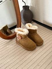 Okify UGG Brown Snow Boots For Children 25-36 20049 - 3