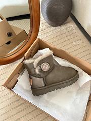 Okify UGG Grey Gray Snow Boots For Children 25-36 20050 - 1