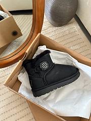 Okify UGG Black Snow Boots For Children 25-36 20051 - 1